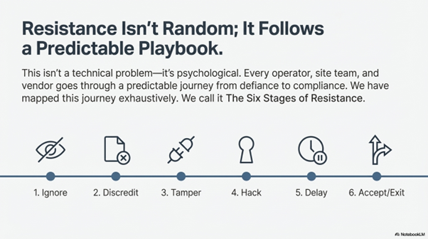 The Six Stages of Resistance Infographic