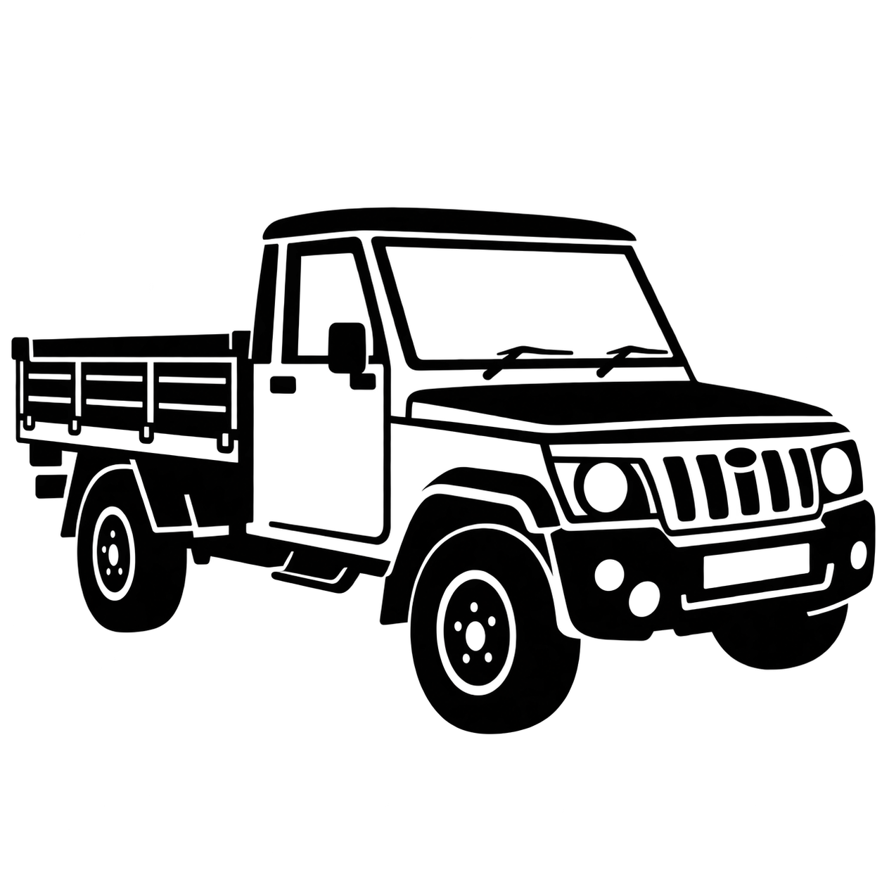 Cargo box dimensions icon