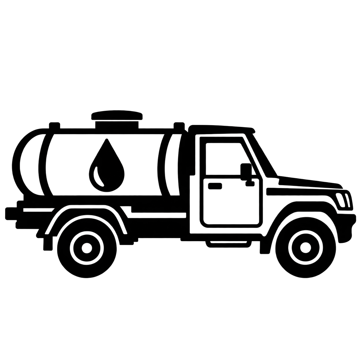 Diesel bowser tank capacity icon