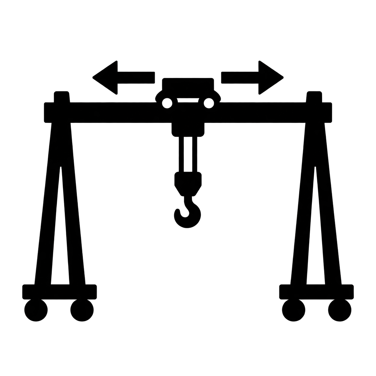 Cross travel speed icon
