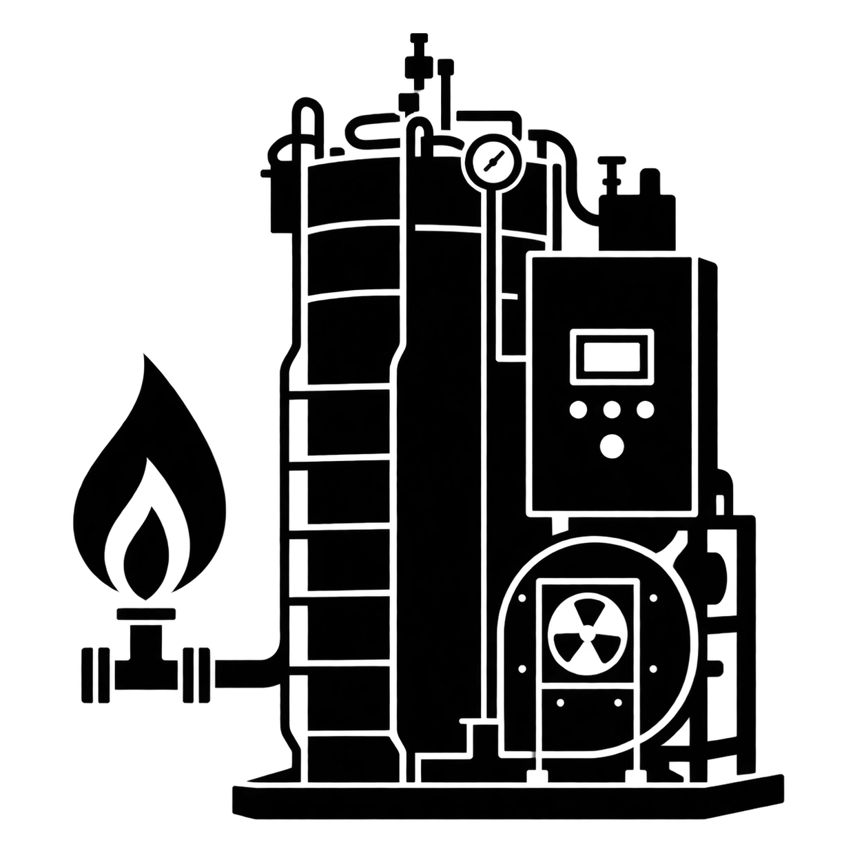 Natural gas consumption icon