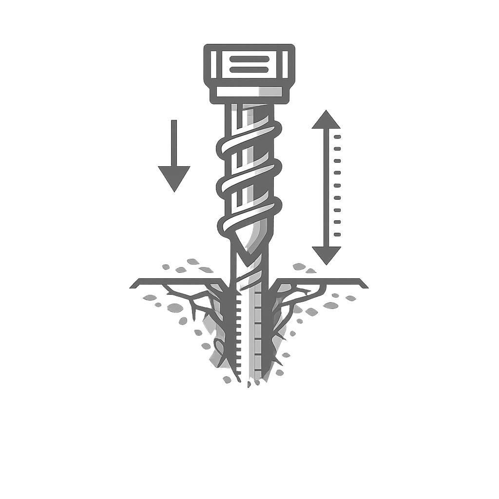 Drilling depth icon