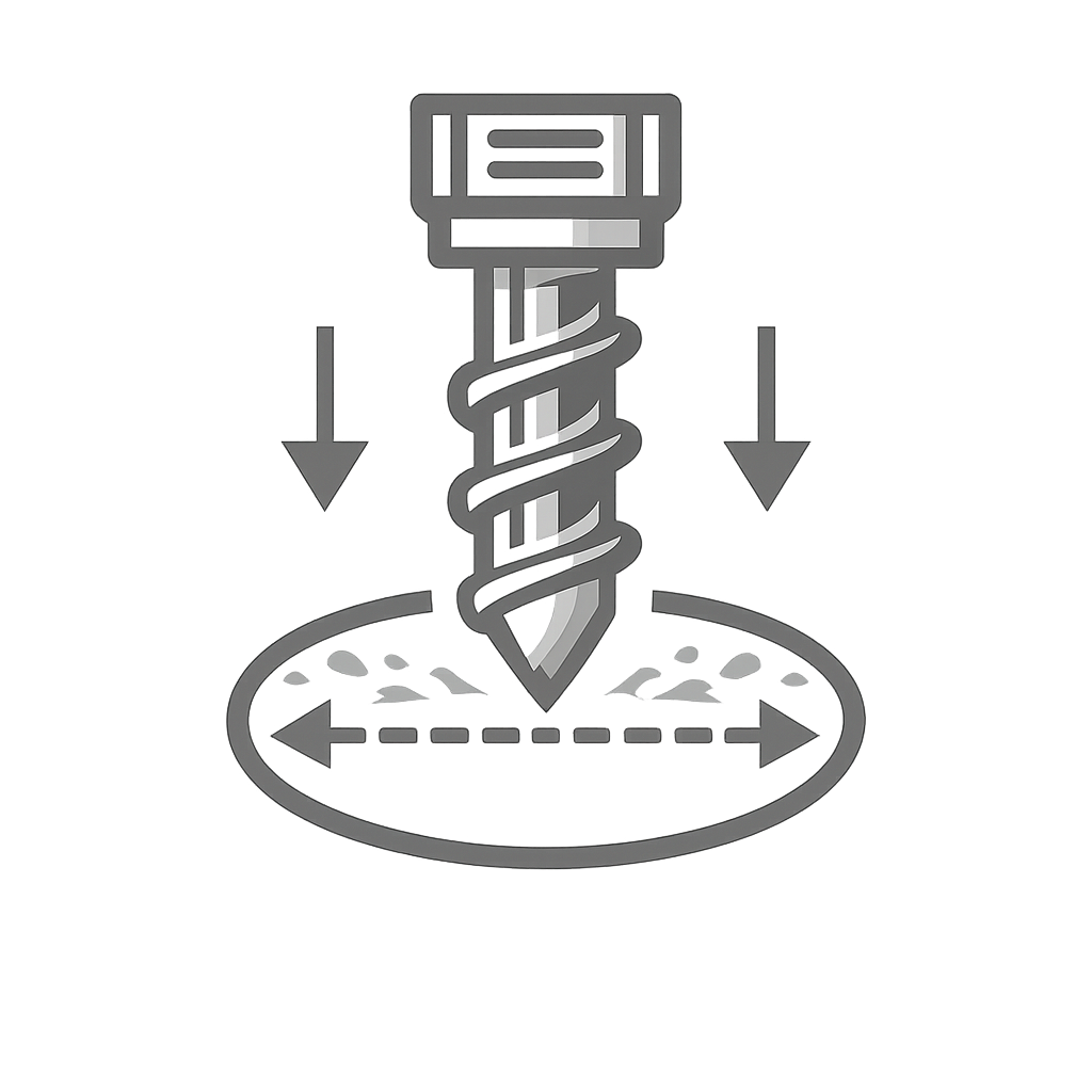 Drilling diameter icon