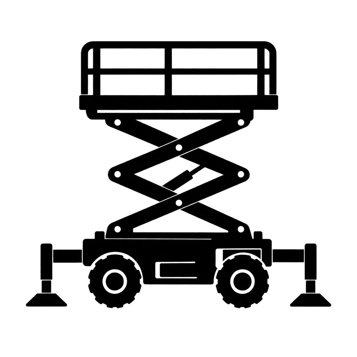 Auto-levelling outriggers icon