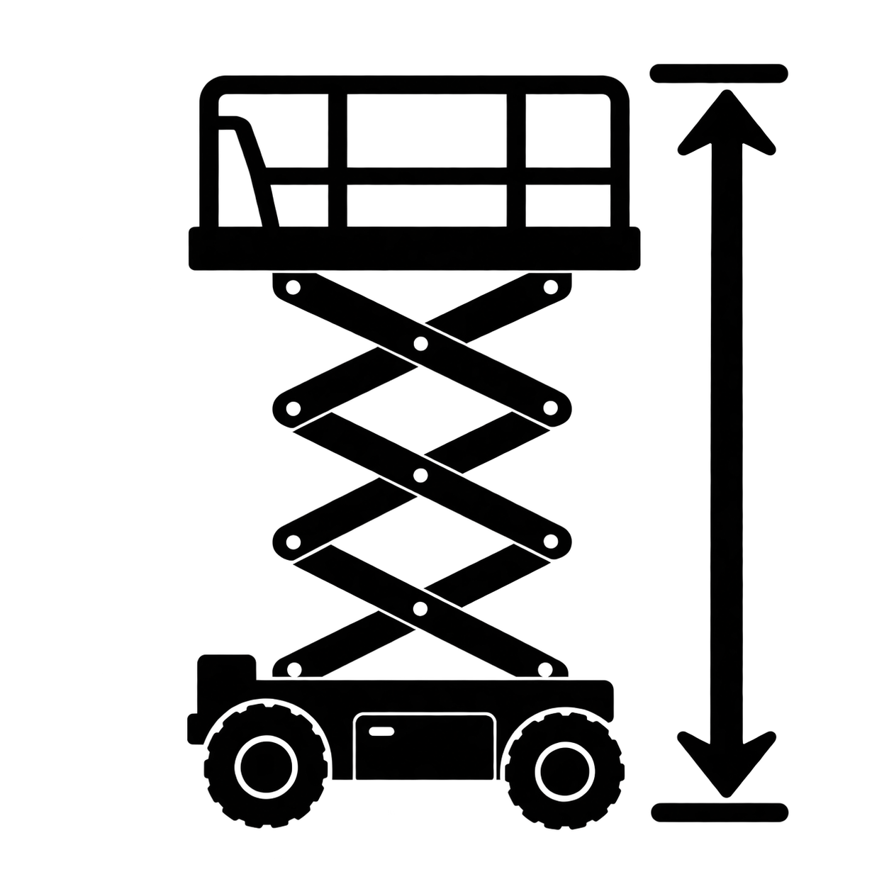 Maximum working height icon