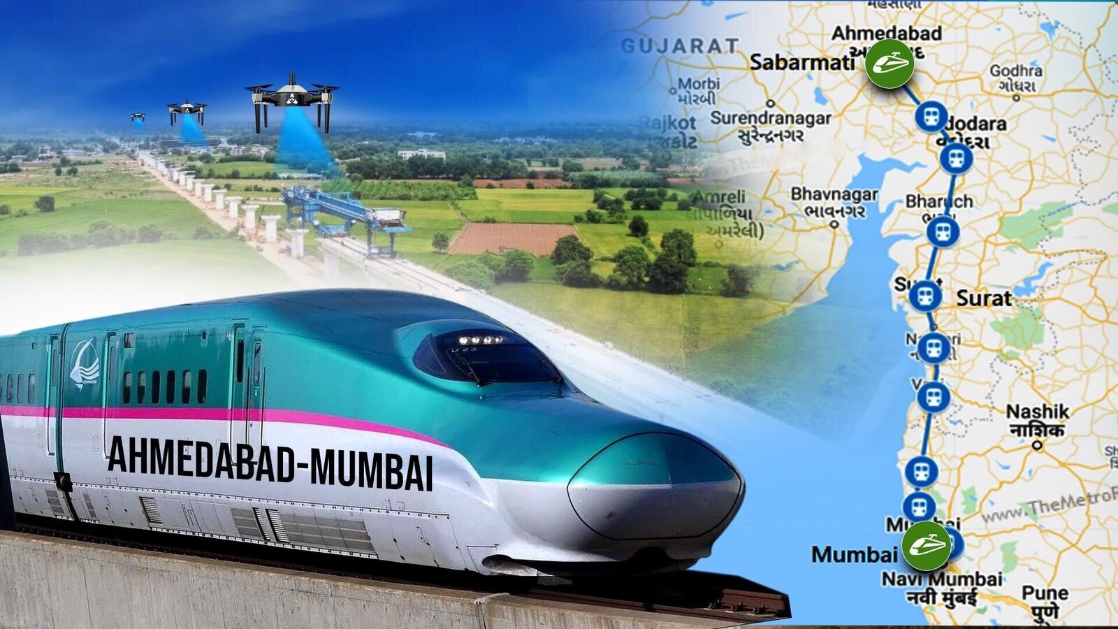 Mumbai Ahmedabad High Speed Rail Corridor