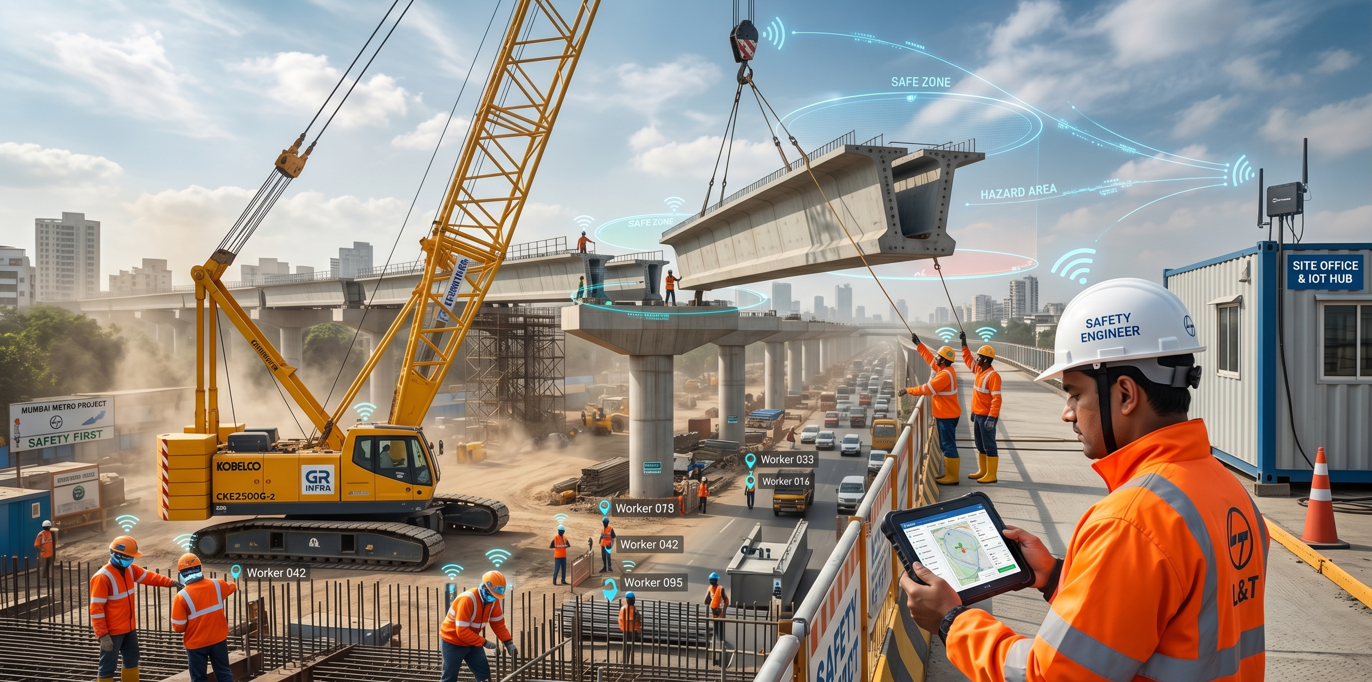 Workforce tracking solution for construction sites