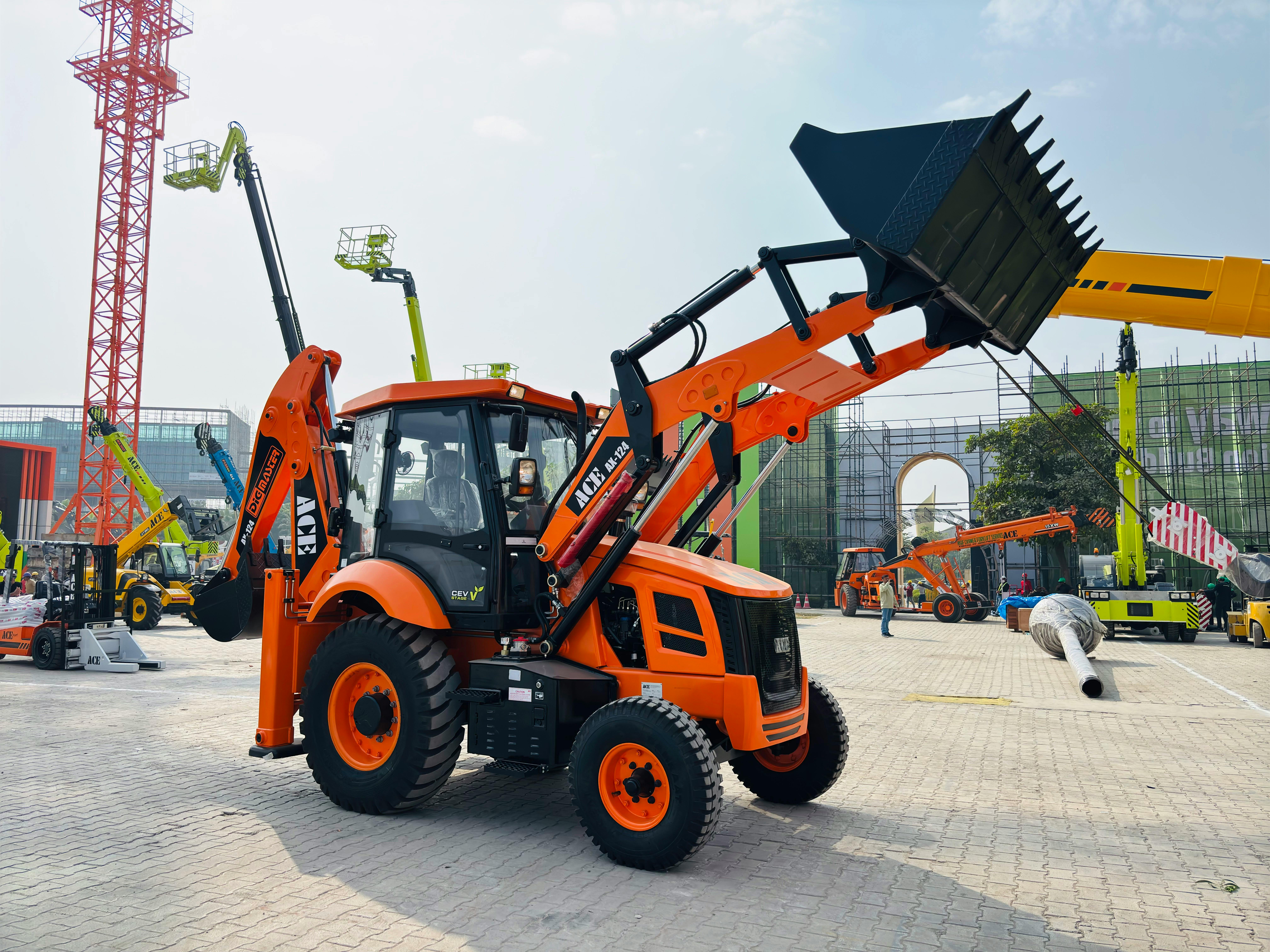 AX-130 backhoe loader