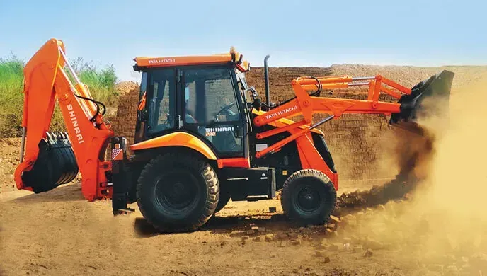 shinrai pro backhoe loader