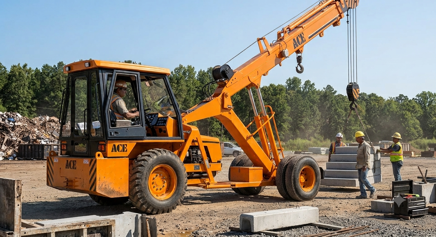 ACE 15XW Pick-n-Carry Crane rear view