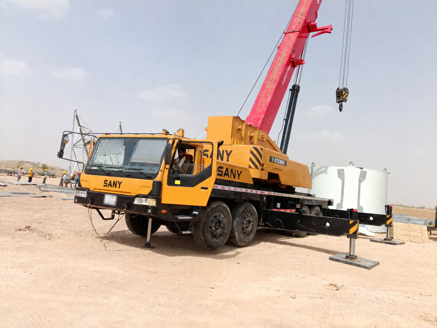 SANY STC800 Truck Crane front view