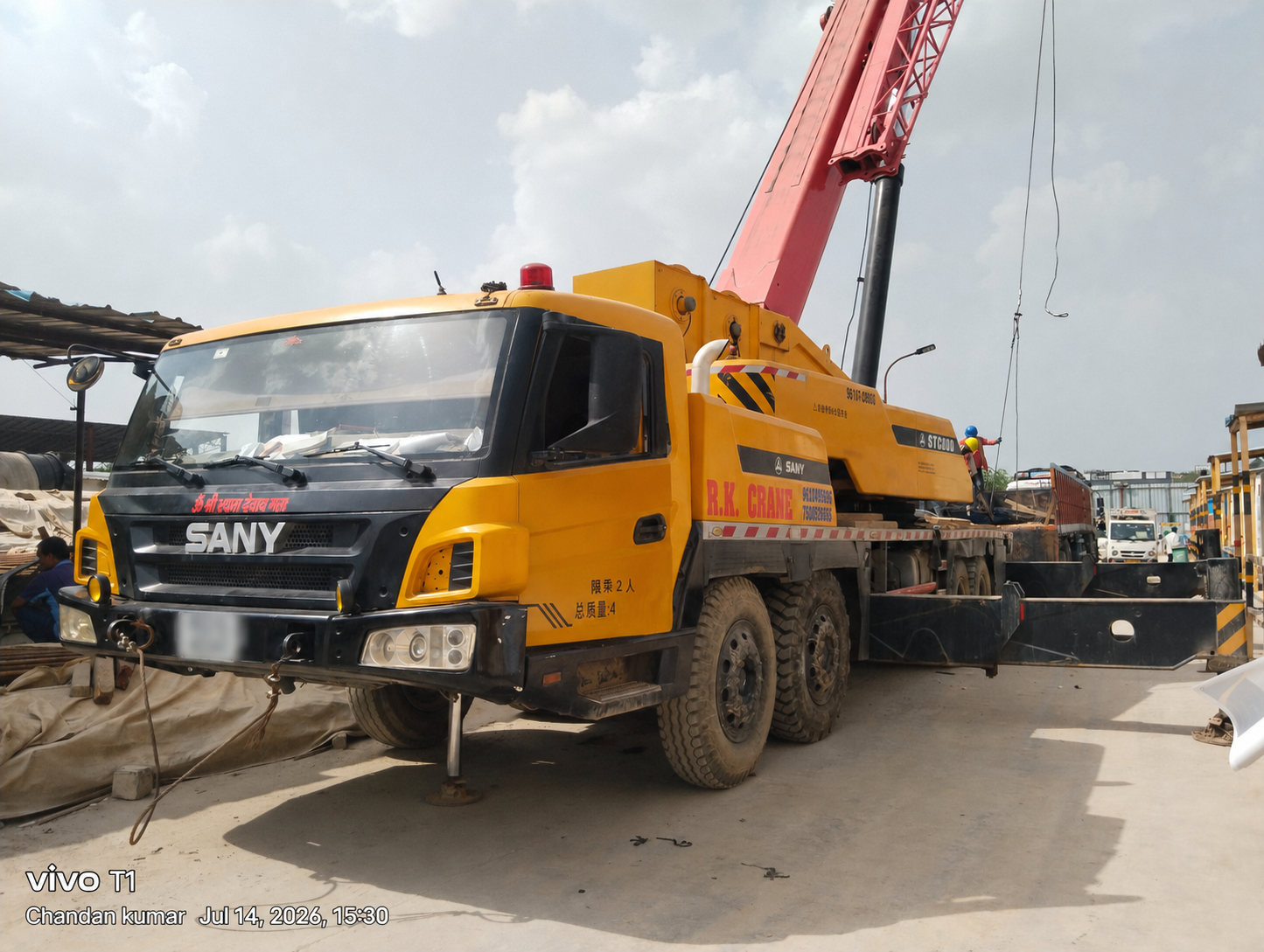SANY STC800 Truck Crane side view