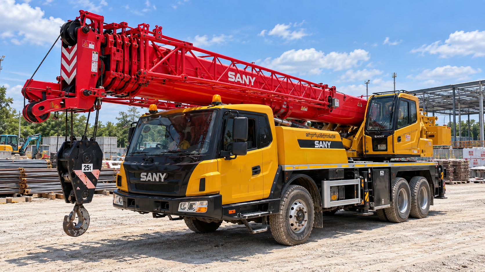 SANY STC250T5 Truck Crane front view