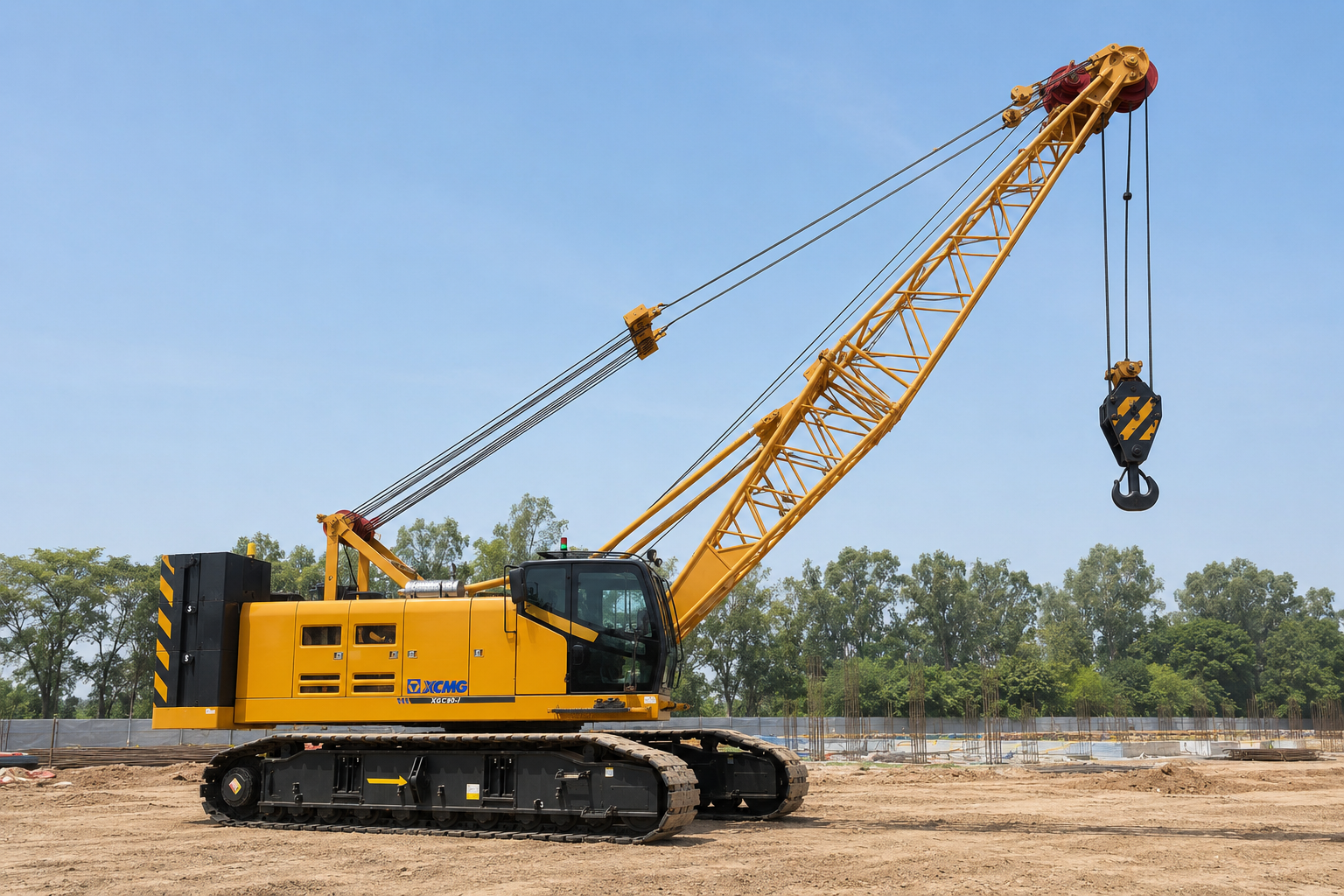 XCMG XGC80-I Crawler Crane front view