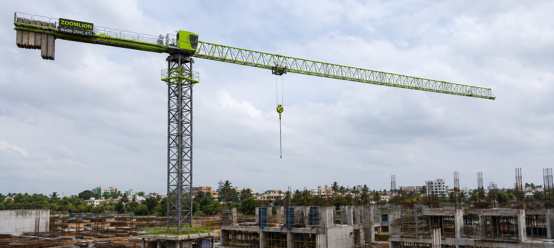 Zoomlion W450-25HC ETI Flat-top Tower Crane view 2
