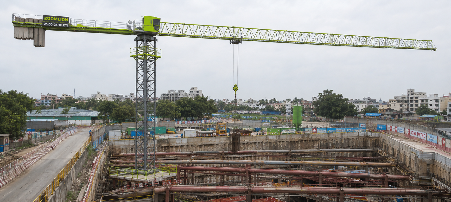 Zoomlion W450-25HC ETI Flat-top Tower Crane view 3
