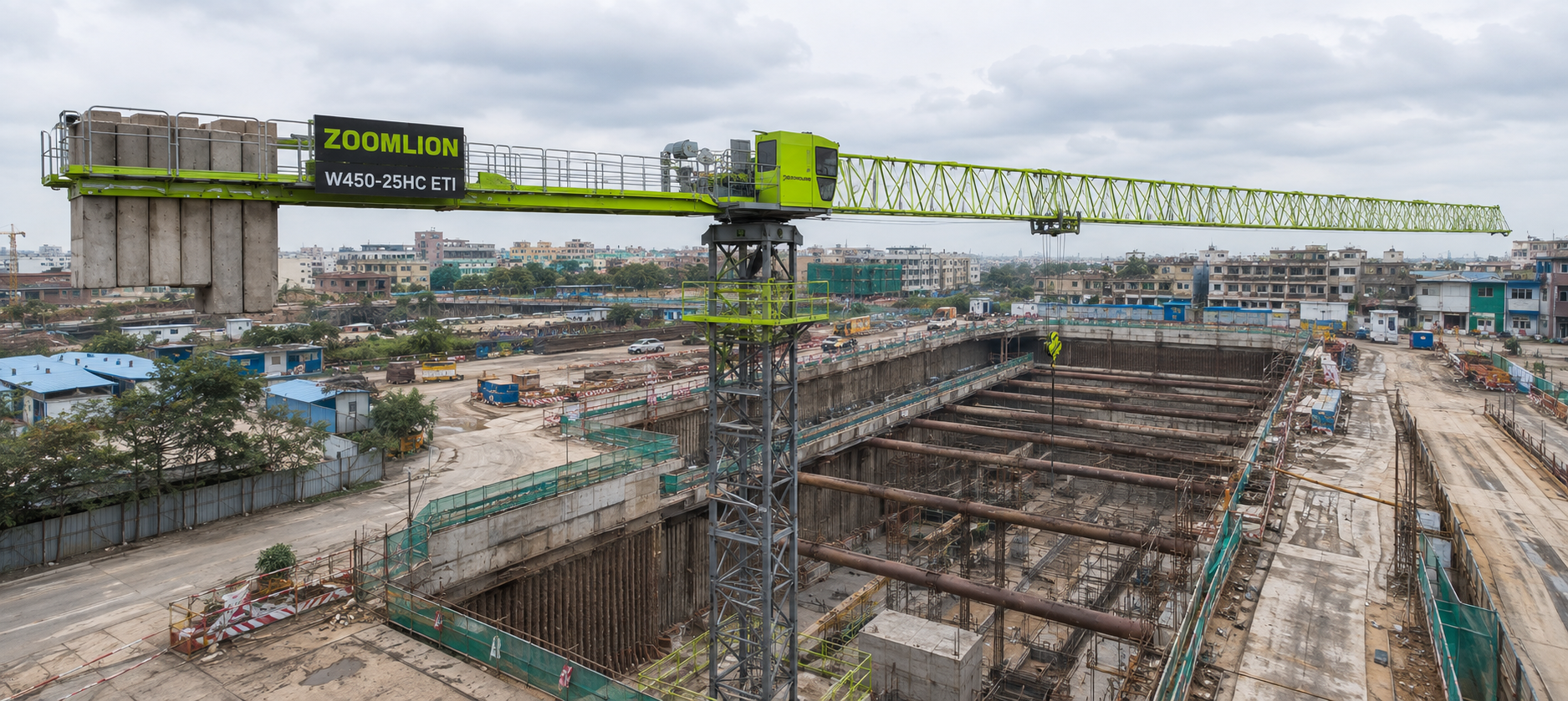 Zoomlion W450-25HC ETI Flat-top Tower Crane view 4