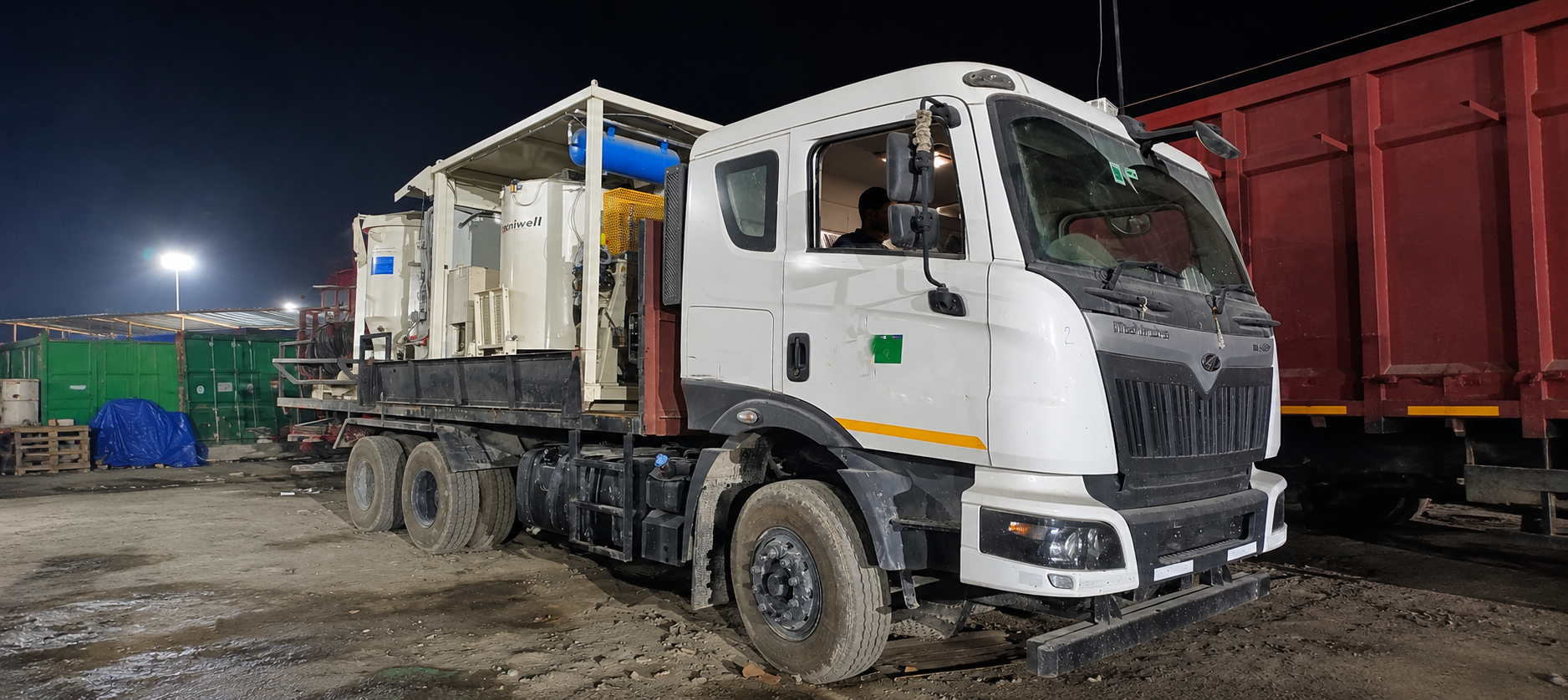 Tecniwell TWM 30 truck-mounted grout mixer plant unit