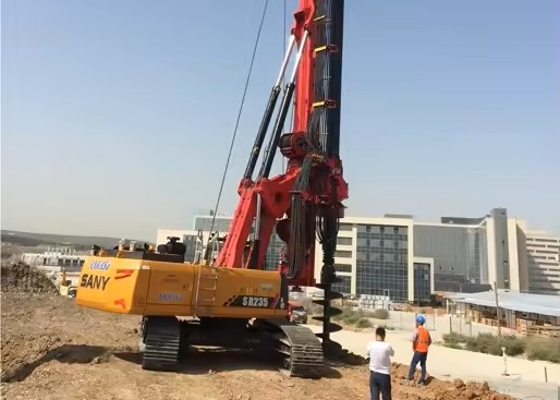 SANY SR235-S rotary drilling rig front view