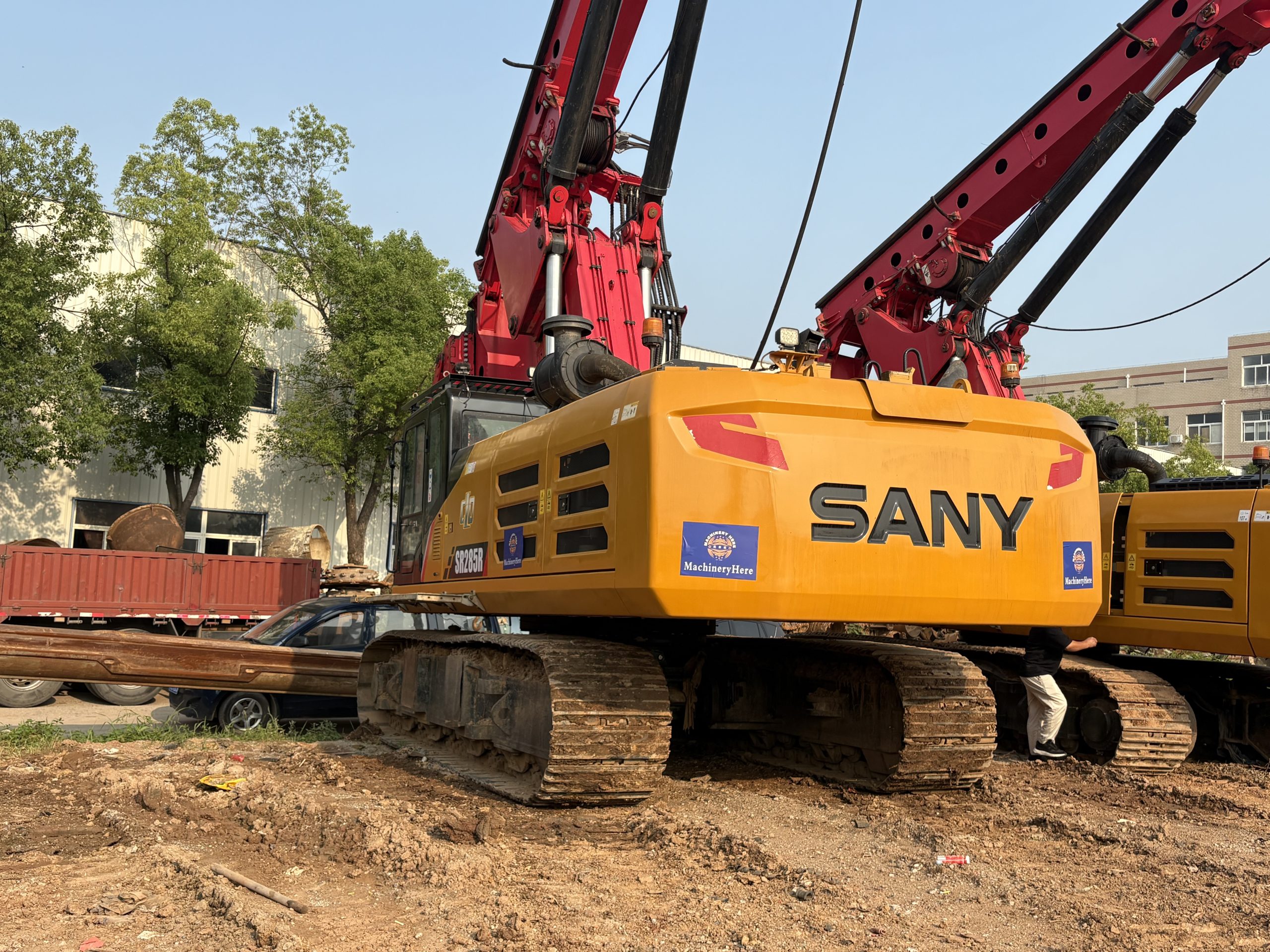 SANY SR285R C10 rotary drilling rig front view