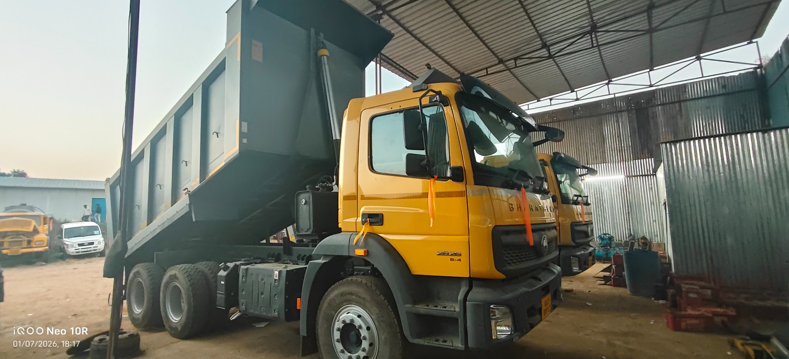 BharatBenz 2823C 6x4 tipper truck front view