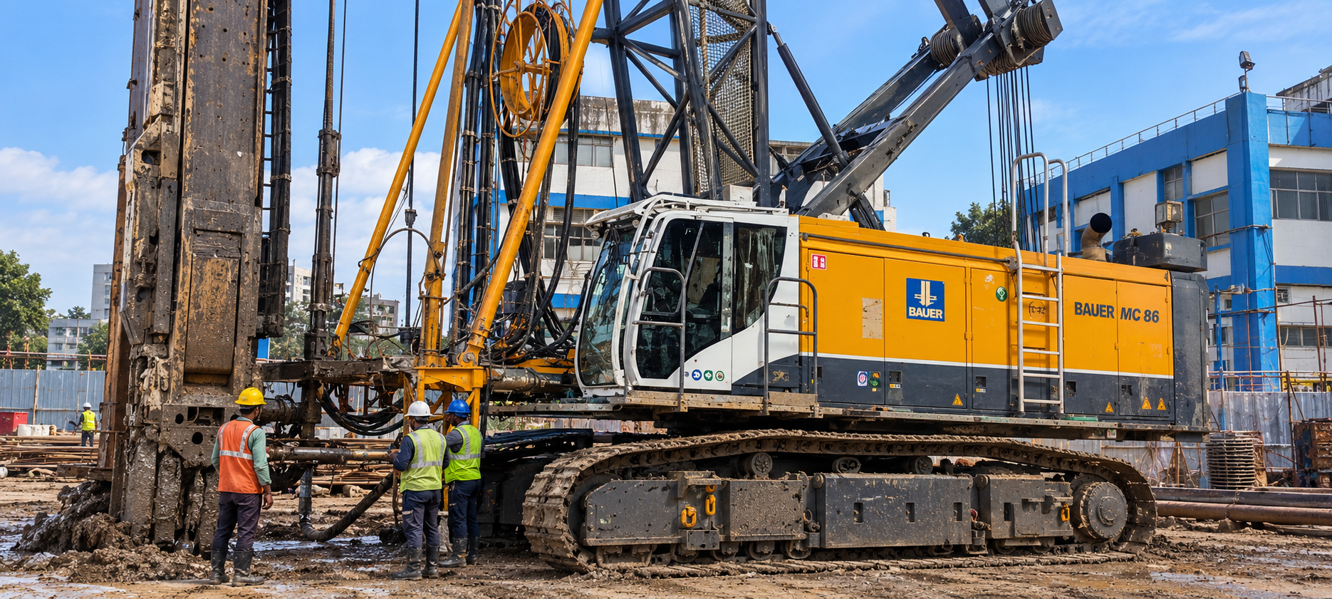 Bauer MC 86 duty-cycle crane rear-view thumbnail
