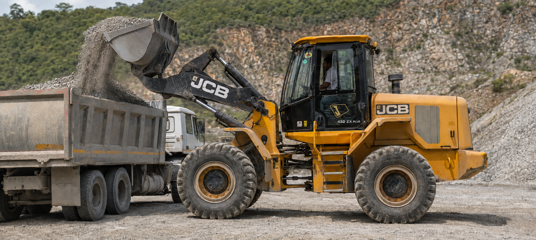 JCB 432ZX PLUS front thumbnail